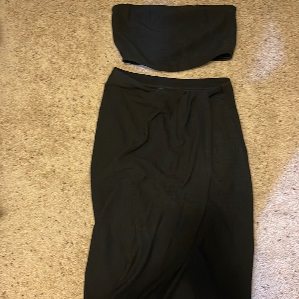 2 piece top and skirt